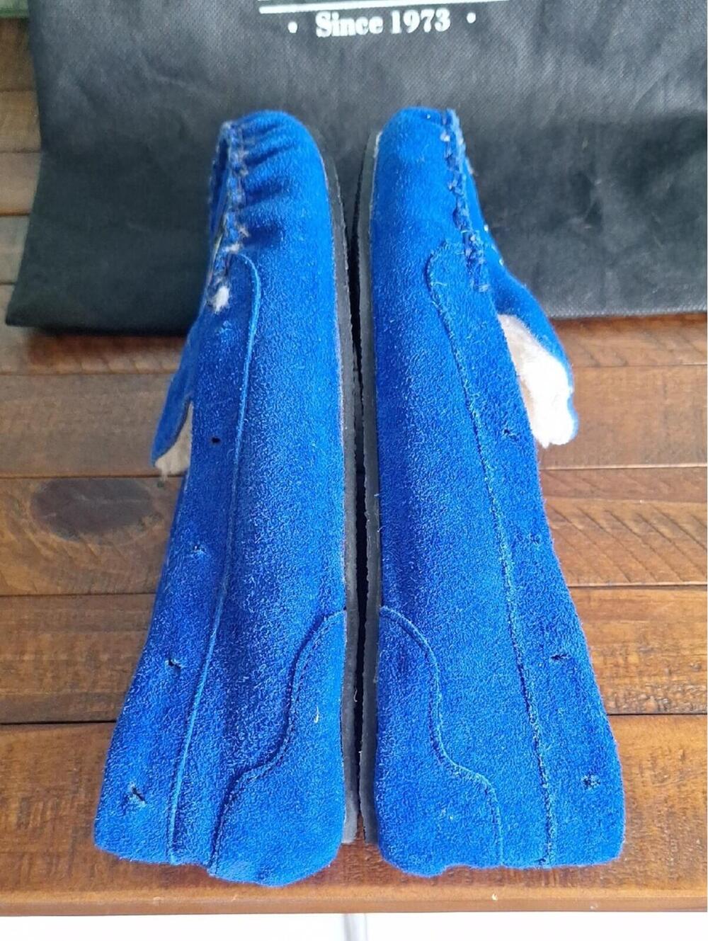 2023 Bradford Exchange Womens Elvis Presley Dancing Blues Suede Moccasins Size 9 - Picture 7 of 9